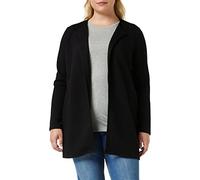 Vila Clothes Vinaja New Long Jacket-Noos, Blazer Donna, Nero (Black Black), 36 (Taglia Produttore: Small)