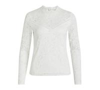Vila Clothes Vistasia L/s Lace Top-Noos, Maglia a Maniche Lunghe Donna, Bianco (Cloud Dancer), 42 (Taglia Produttore: X-Large)