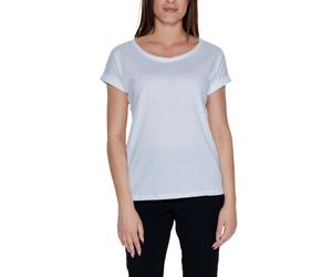 Vila Clothes White Cotton T-Shirt - IT40|S
