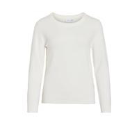 Vila Donna Viril L/s O-Neck Knit Top-Noos Maglione Not Applicable, Alyssum Bianco, S