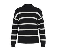 Vila Maglione 'VIRil' accollato super morbido a righe nero/bianco XS