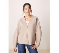 VILA - Giacca corta leggera colore neutro mélange 40