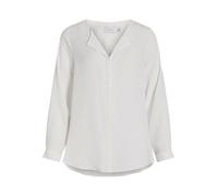 Vila Lucy - Maglietta a Maniche Lunghe con Scollo a V, Bianco (Snow White), S
