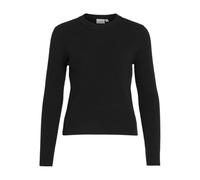 Vila Vicomfy O-Neck L/S Knit Top-Noos Maglione Lavorato a Maglia, Nero, S Donna