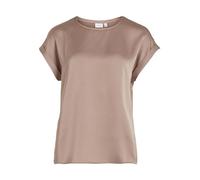 Vila Maglietta da Donna Viellette S/S Satin Top/su-Noos, Portabella, 40