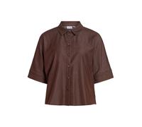 VILA Maglietta marrone scuro Donna - Abbigliamento - Taglie comode - Maglie e top - Maglie e T-shirt VILA L