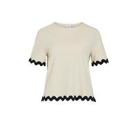 VILA Maglietta 'VICALISA' talpa / nero Donna VILA L