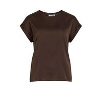 Vila Viellette S/S Satin Top - Noos, Chicco di caffè, 40