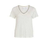 Vila - VINOEL LUREX S/S TOP - NOOS Bianco - Abbigliamento XL Bianco