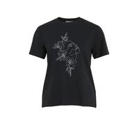 Vila T-Shirt Maglietta Vinora S/S-Noos, Nero (Black Beauty), XS Donna, Nero (Black Beauty), XS