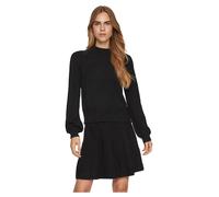 Vila Viril Turtle-nk Balloon L/S Top-Noos Maglione Lavorato a Maglia, Nero, XS Donna