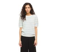 Vila Maglione A Maniche Corte Dalo O-neck Stripe Knit