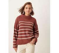 VILA Pullover bordeaux / bianco, Taglia XL