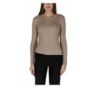 VILA - Maglione Beige Collo Rotondo - -Knitwear -Donna -Beige -M