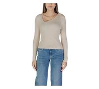 VILA - Maglione Bianco con Scollo a V - -Knitwear -Donna -Bianco -S