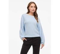 Vila - Maglione lavorato a maglia color cielo invernale-Blu M