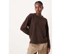 VILA - Maglione oversize marrone cioccolato mélange S