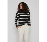 VILA Pullover 'VIRil' nero / bianco, Taglia L