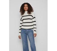 VILA Maglione Righe Collo Alto Basic Maglia a Maniche Lunghe VIRIL NUOVO