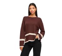 Vila Ril O-neck Oversize Knit Sweater Marrone L Donna