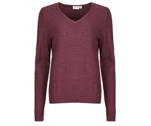 Vila Maglione VIRIL V-NECK L/S in Bordeaux EU L