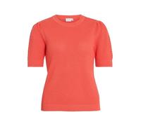 Vila Neck Knit Top Vidalo-Maglia a Girocollo, S/S, Noos, Dubarry, XXL Donna