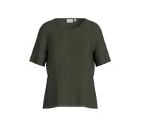 Vila Neck Top Viplisa Noos-Maglietta Girocollo S/S, Deep Depths, L Donna