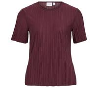 Vila Neck Top Viplisa Noos-Maglietta Girocollo S/S, Fig, XS Donna