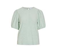 Vila Neck Vikally Noos-Top a Girocollo, 2/4, Verde Silt, XS Donna