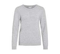 Vila NOS Viril L/s O-Neck Knit Top-Noos Felpa, Grigio (Light Grey Melange Light Grey Melange), X-Large Donna