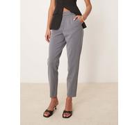 VILA - Pantaloni sartoriali slim mix & match grigio medio mélange 36