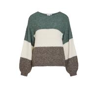 VILA Pullover 'MARLEY' verde / bianco Donna - Abbigliamento - Taglie comode - Pullover e cardigan - Pullover VILA L