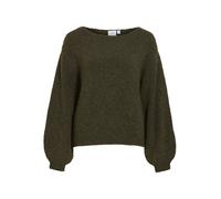 VILA Pullover 'VIMarley' verde scuro Donna - Abbigliamento - Taglie comode - Pullover e cardigan - Pullover VILA S