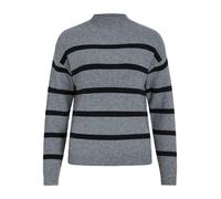 VILA Pullover 'VIRil' grigio sfumato / nero, Taglia L
