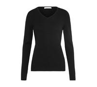 Vila Clothes Viril L/s V-Neck Knit Top-Noos, Felpa Donna, Nero (Black), 40 (Taglia Produttore: Large)