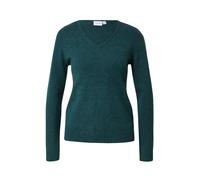 Vila Viril V-Neck L/S Knit Top-Noos Maglione Lavorato a Maglia, Ponderosa Pine/Dettaglio: Melange Scuro, L Donna