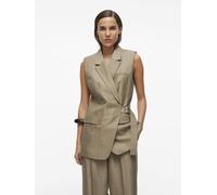 Vila - ROUJULIET WAISTCOAT Marrone - Abbigliamento 36 Marrone