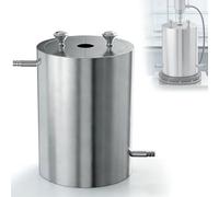 VILA SMO Cestello per Dispersore da Laboratorio da 1,5 L, Tamburo di Miscelazione per Dispersore da Laboratorio, in Acciaio Inossidabile, Diametro Esterno 125 Mm, Diametro Interno 100 Mm