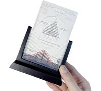 VILA SMO Galton Board, con Curva a Campana, Strumento di esperimento di Diritto statistico Efficace, ispira curiosità e migliora l'apprendimento, per la distribuzione Casuale