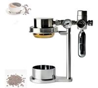VILA SMO Macchina da caffè Pneumatica da 58 Mm, Caffettiera Manuale A Pressione Daria con Valvola di Sicurezza E Manometro, Estrazione A 9 Bar, 10 Bombole di Anidride Carbonica per Casa, Mini