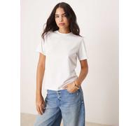 VILA - T-shirt bianca oversize vestibilità boyfriend-Bianco L