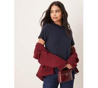 VILA - T-shirt oversize vestibilità boyfriend color blu navy XS