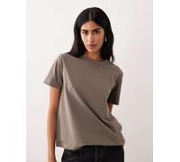VILA - T-shirt oversize vestibilità boyfriend color falcon mélange-Multicolore M