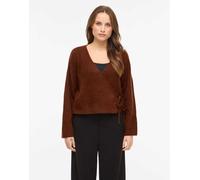 Vila - Top a portafoglio marrone cioccolato XS