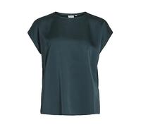 Vila Viellette S/S Satin Top-Noos Camicia a Maniche Corte, Pino Ponderosa, 40 Donna