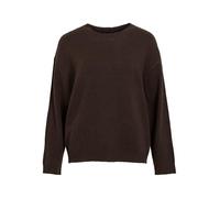 Vila Top da Donna Viliga L/S O-Neck in Maglia, Color Chicco di caffè, S, Chicchi di caffè., S