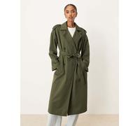 VILA - Trench doppiopetto premium color verde intenso 36