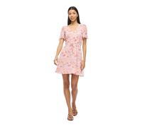 Vila Falia Short Sleeve Short Dress Rosa 38 Donna
