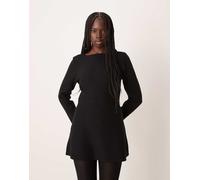 VILA - Vestito corto svasato in maglia nero XL