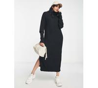 Vila Viril Roll Neck L/S Midi Dress-Noos Vestito, Nero, S Donna